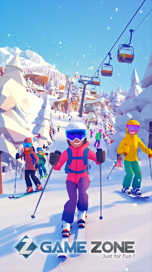 صورة من لعبة Ski Resort Idle Tycoon Idle Snow [Mod Money/Adfree]