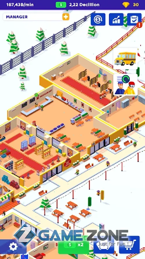 صورة من لعبة Ski Resort Idle Tycoon Idle Snow [Mod Money/Adfree]