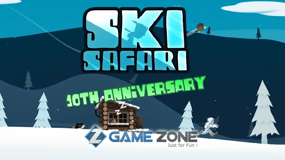 صورة من لعبة Ski Safari10th anniversary [unlocked/Adfree]