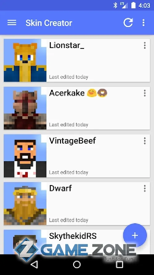 صورة من لعبة Skin Creator for Minecraft