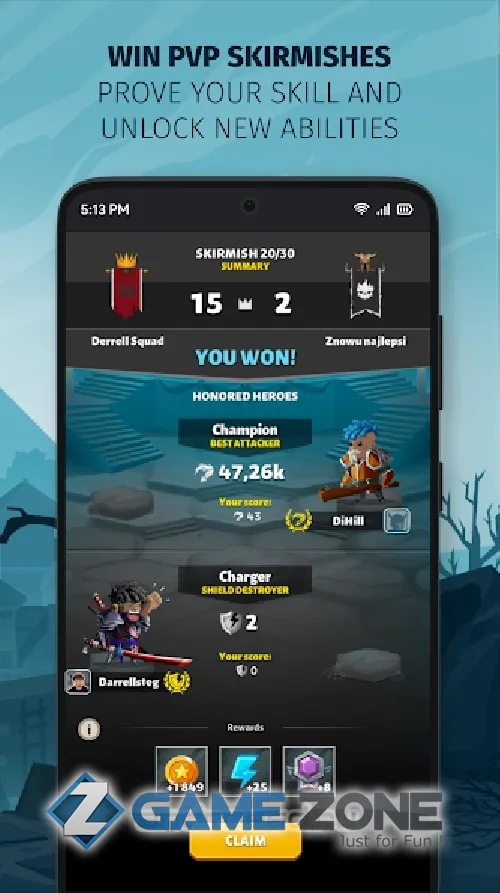 صورة من لعبة Slash & Roll Live Guild Raids