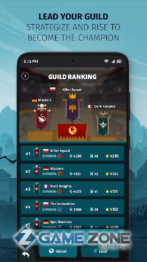 صورة من لعبة Slash & Roll Live Guild Raids