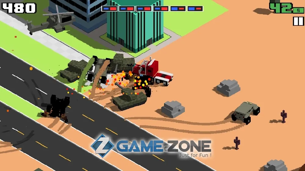صورة من لعبة Smashy Road: Wanted