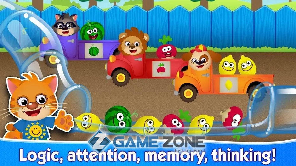 صورة من لعبة Funny Food Educational games for kids 3 years old [Adfree]