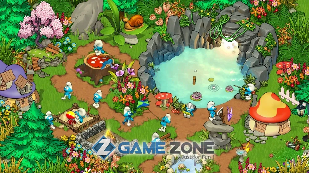 صورة من لعبة Smurfs Village Magical Meadow