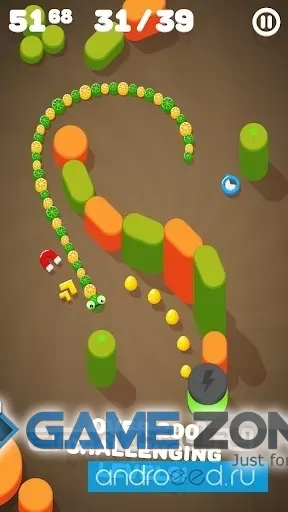 صورة من لعبة Snake on a String