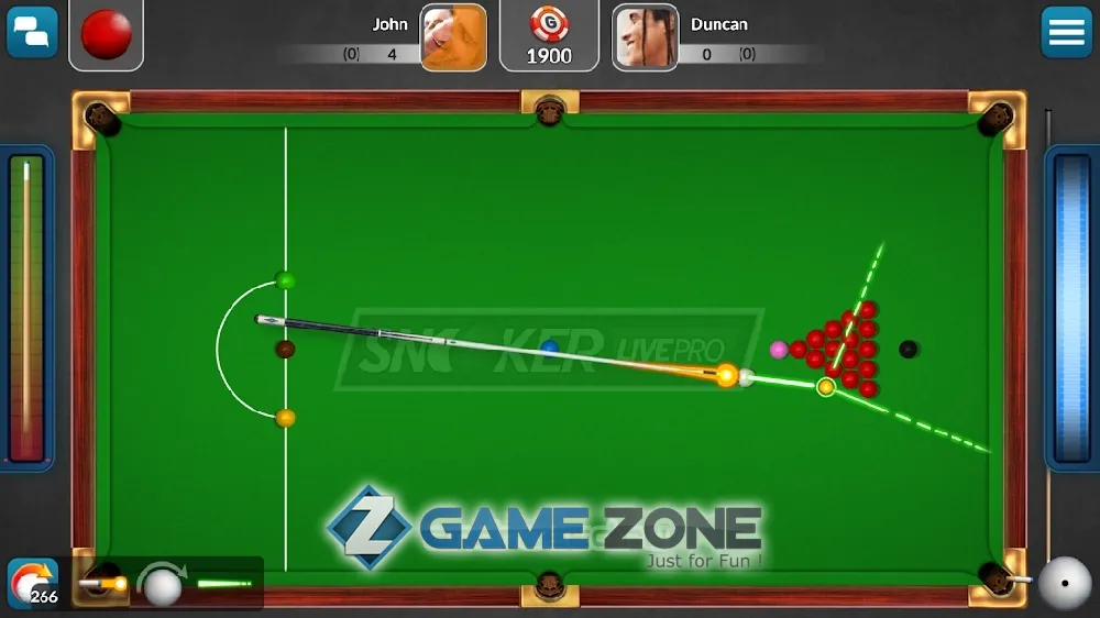 صورة من لعبة Snooker Live Pro