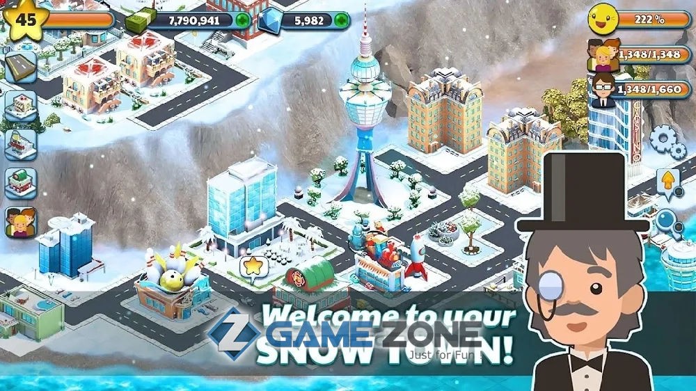 صورة من لعبة Snow Town - Ice Village World Winter Age [Много денег]