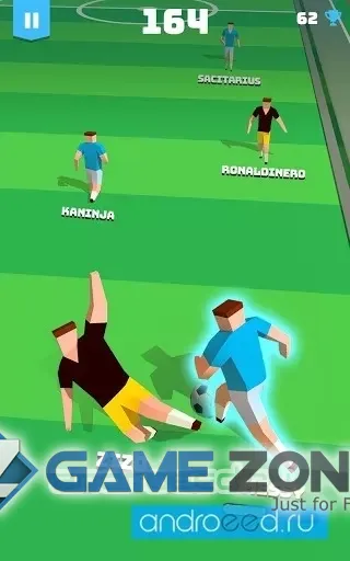 صورة من لعبة Мегаигрок - Бесконечный футбольный забег