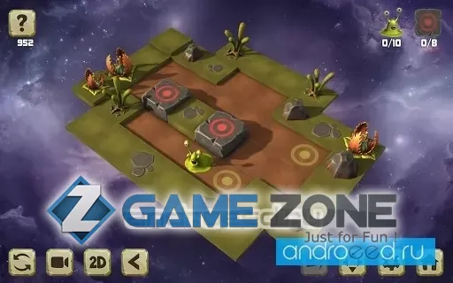 صورة من لعبة Sokoban Galaxies 3D