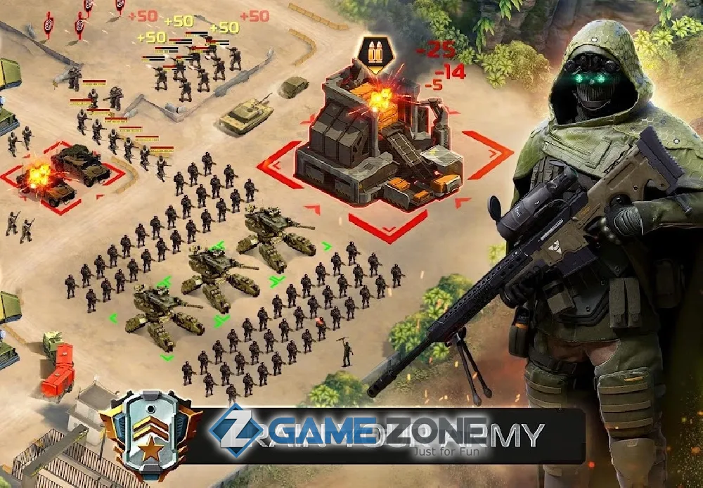صورة من لعبة Soldiers Inc: Mobile Warfare
