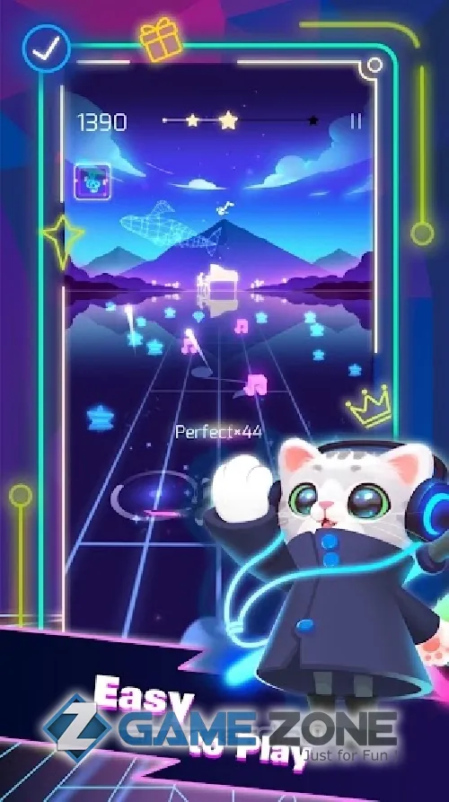 صورة من لعبة Sonic Cat - Slash the Beats