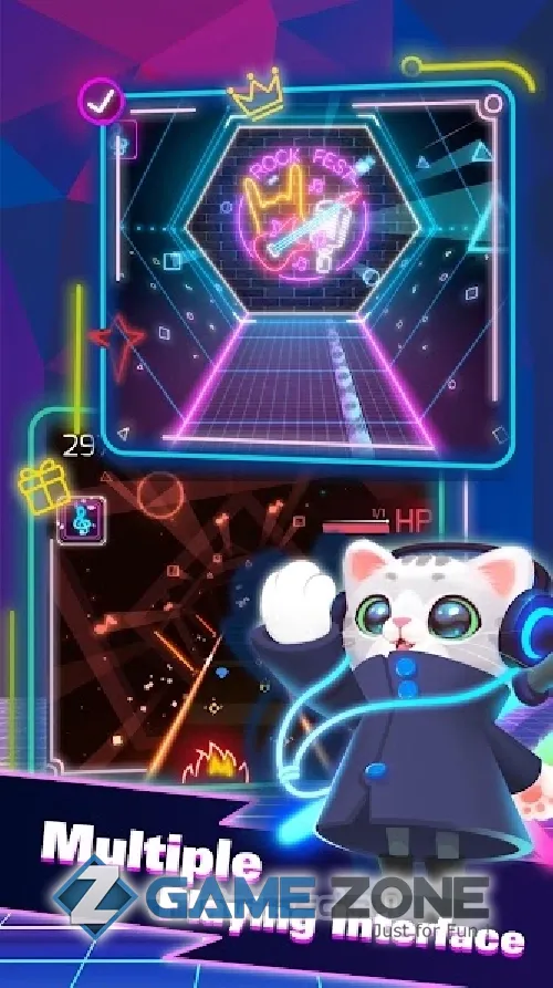 صورة من لعبة Sonic Cat - Slash the Beats