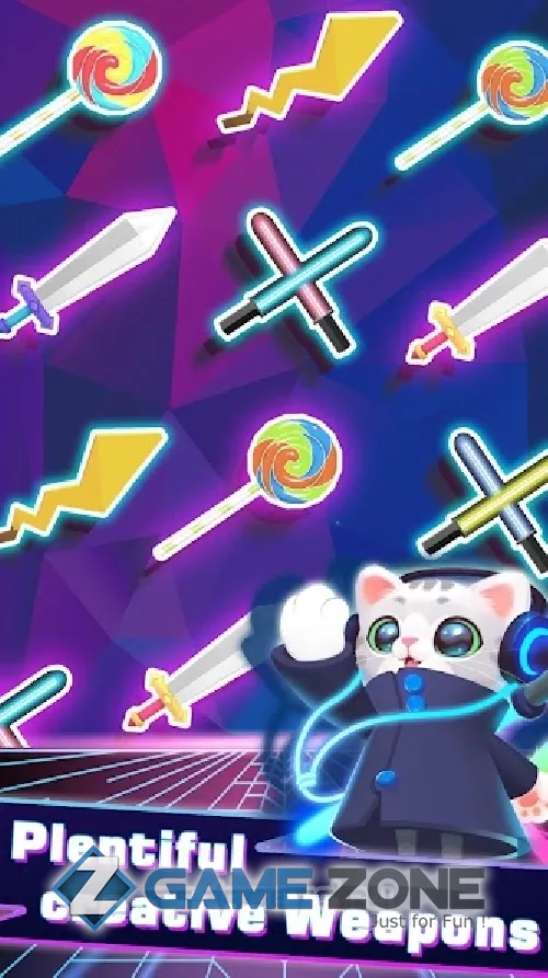صورة من لعبة Sonic Cat - Slash the Beats