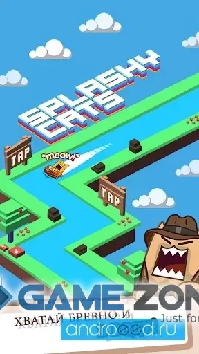 صورة من لعبة Splashy Cats: Endless ZigZag [Много денег]