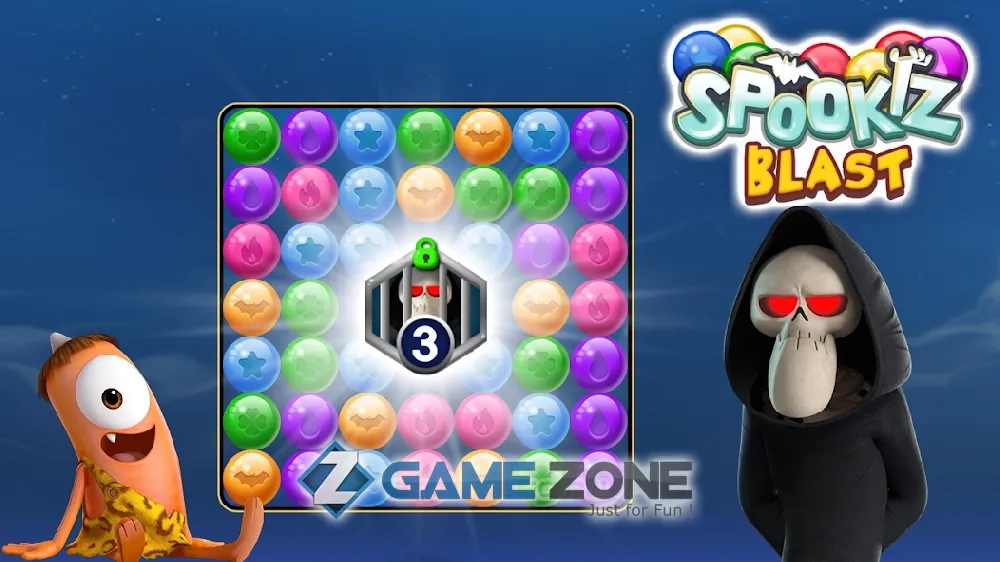 صورة من لعبة Spookiz Blast : Blast Puzzle Game