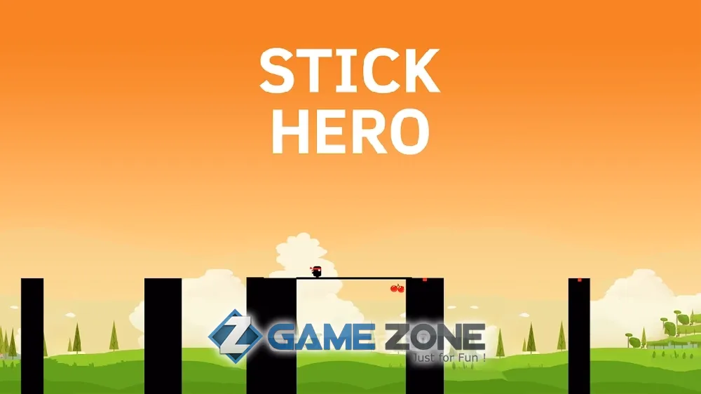 صورة من لعبة Stick Hero [Много вишен]