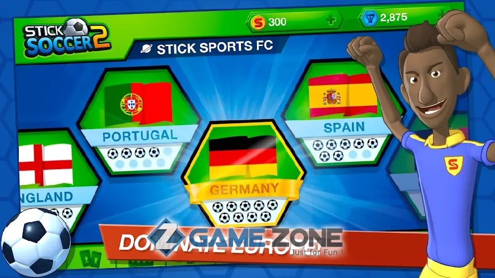 صورة من لعبة Stick Soccer 2 [Много денег]