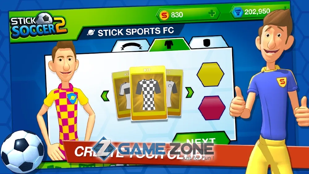 صورة من لعبة Stick Soccer 2 [Много денег]