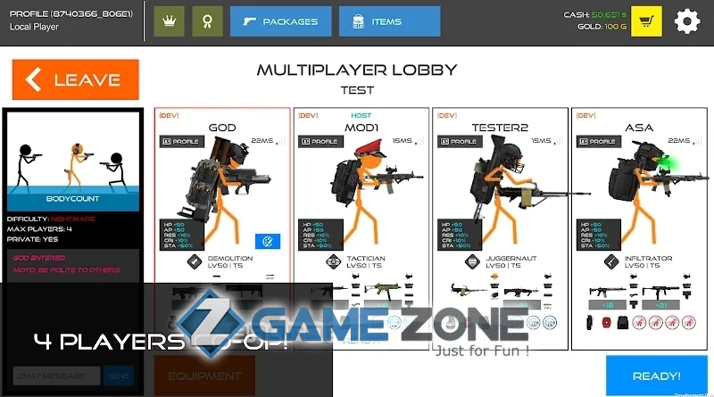 صورة من لعبة Stick Warfare Blood Strike [Free shoping]