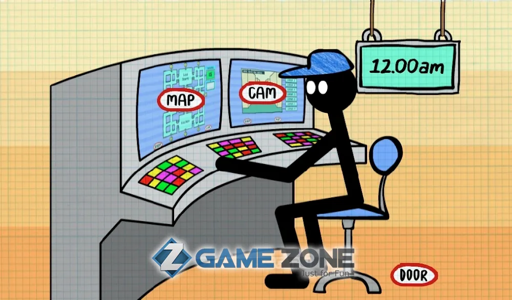 صورة من لعبة Stickman Five Nights Survival 2