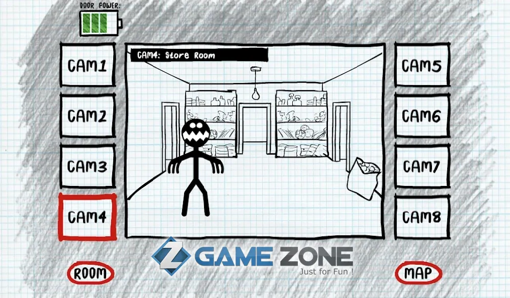صورة من لعبة Stickman Five Nights Survival