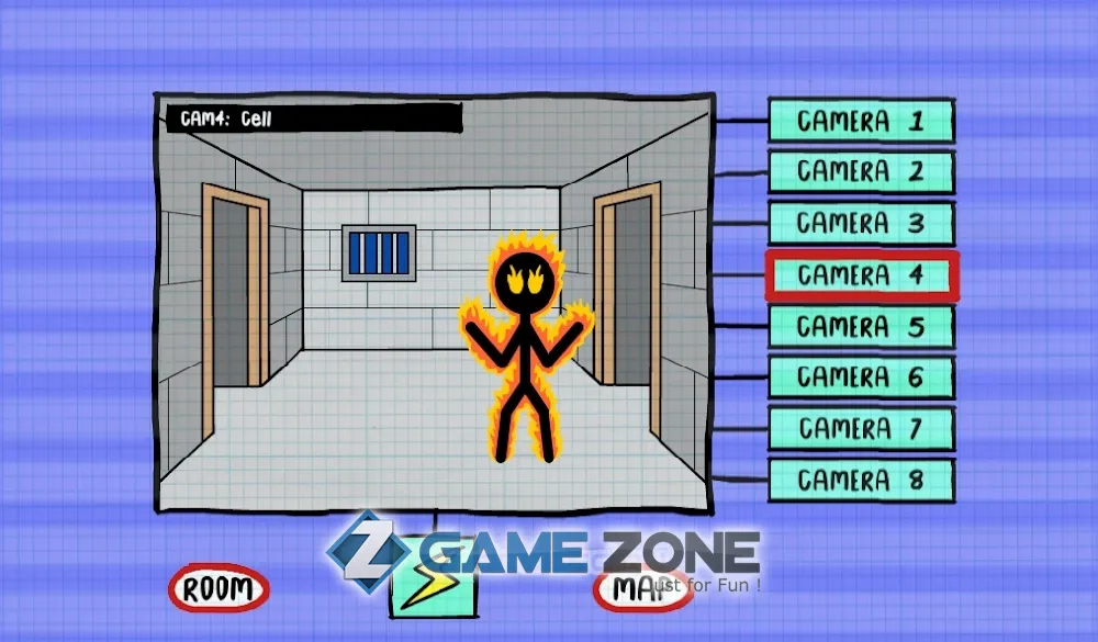 صورة من لعبة Stickman Five Nights Survival 2
