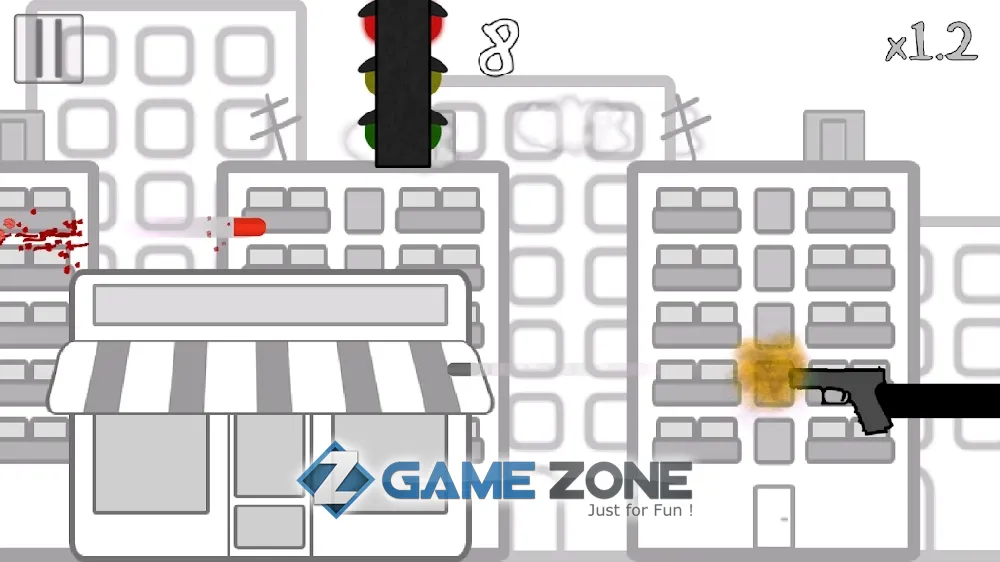 صورة من لعبة Stickman Insane Bullet