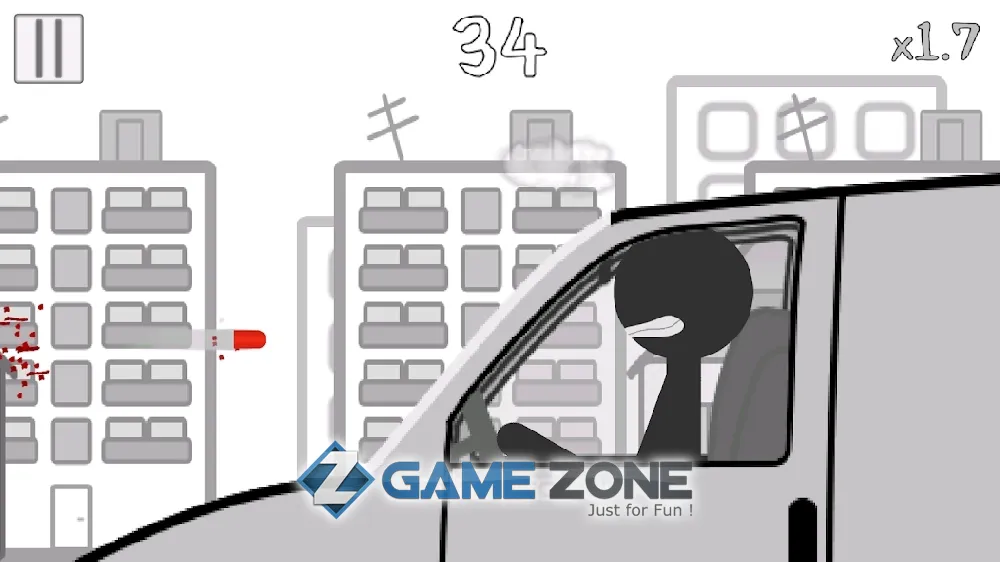 صورة من لعبة Stickman Insane Bullet