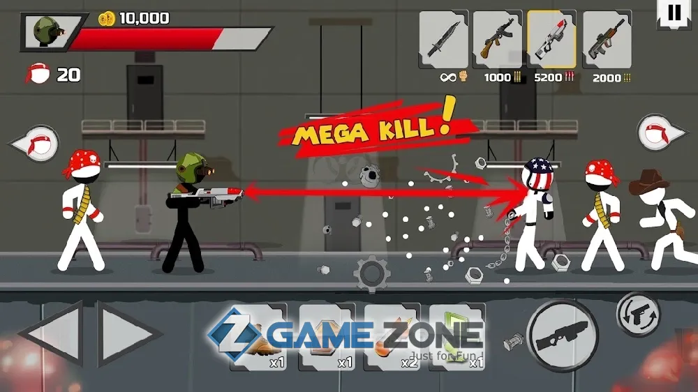صورة من لعبة Stickman maverick: bad boys killer