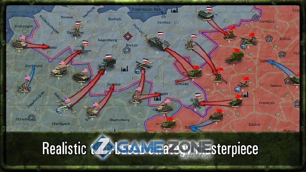 صورة من لعبة Strategy and Tactics World War II