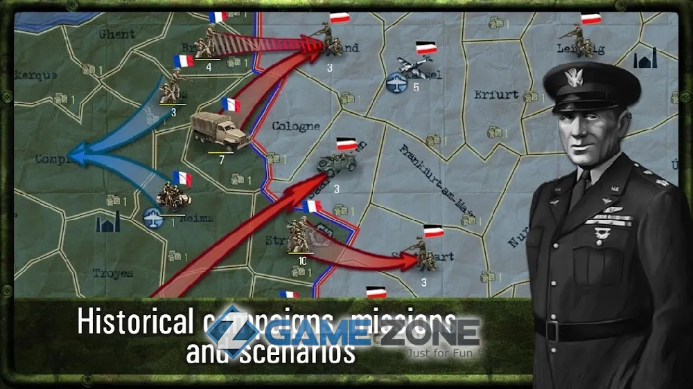 صورة من لعبة Strategy and Tactics World War II