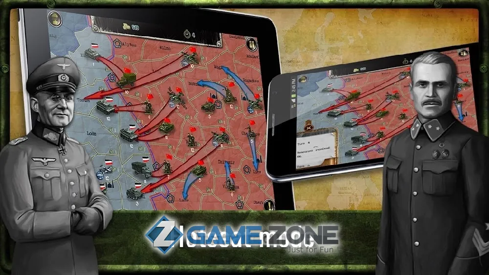 صورة من لعبة Strategy and Tactics World War II