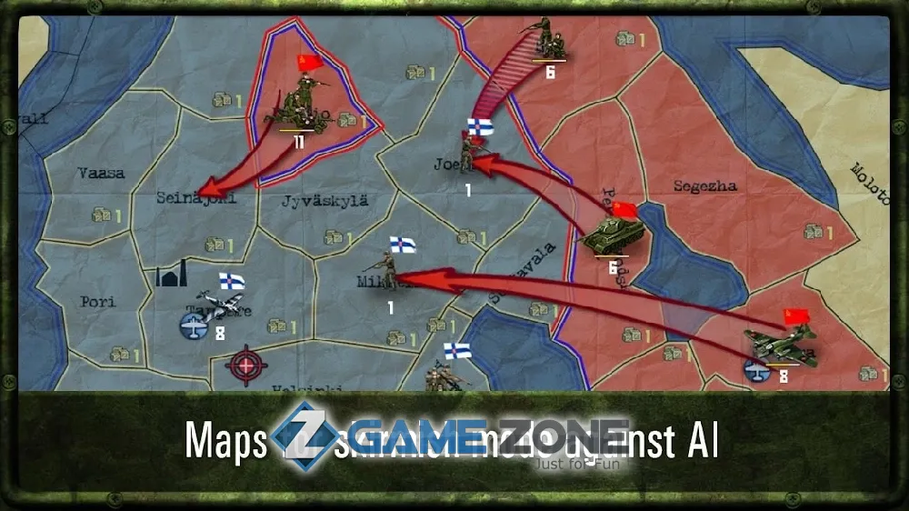 صورة من لعبة Strategy and Tactics World War II