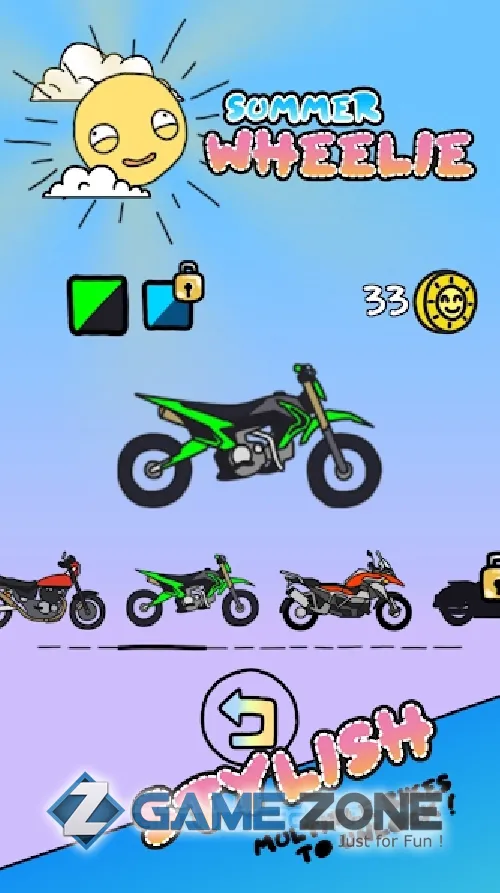 صورة من لعبة Summer Wheelie