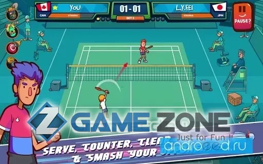 صورة من لعبة Super Stick Badminton