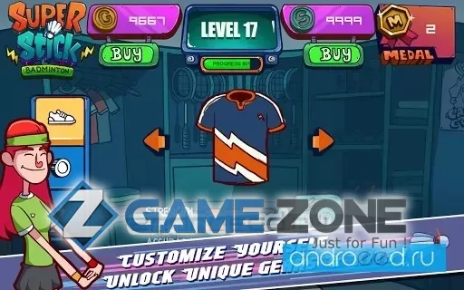 صورة من لعبة Super Stick Badminton