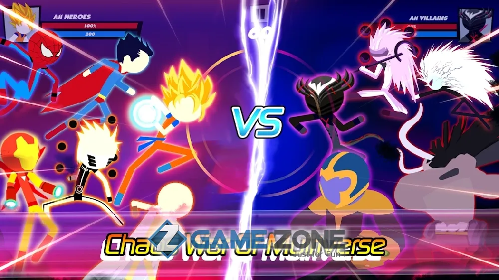 صورة من لعبة Super Stick Fight AllStar Hero [Mod Money]