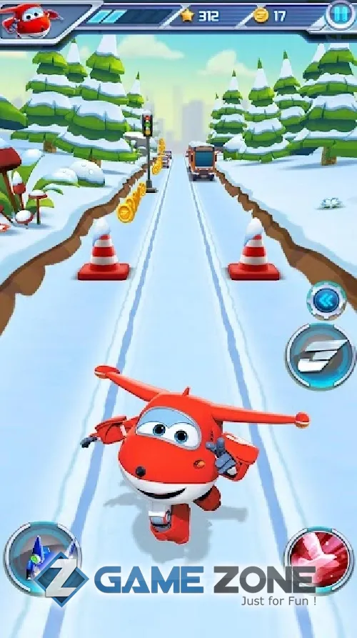 صورة من لعبة Super Wings : Jett Run [Много денег]