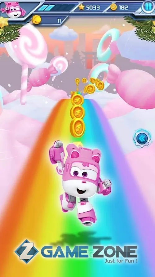 صورة من لعبة Super Wings : Jett Run [Много денег]