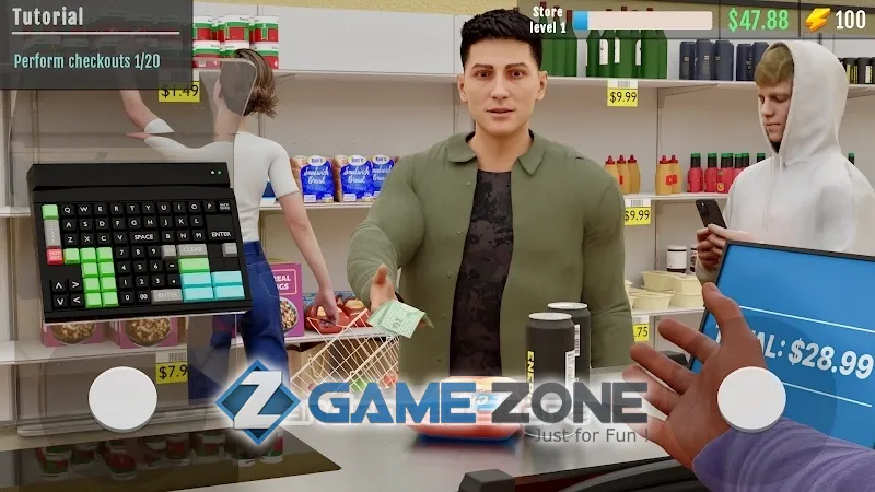 صورة من لعبة Supermarket Manager Simulator [No Ads]