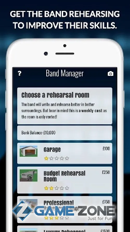 صورة من لعبة Superstar Band Manager