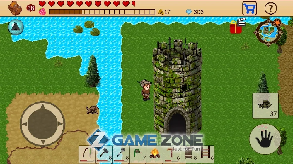 صورة من لعبة Survival RPG Open World Pixel [Mod Diamonds]