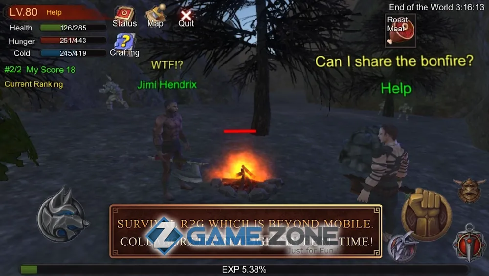 صورة من لعبة SurvivalIO PVP Online [Adfree]