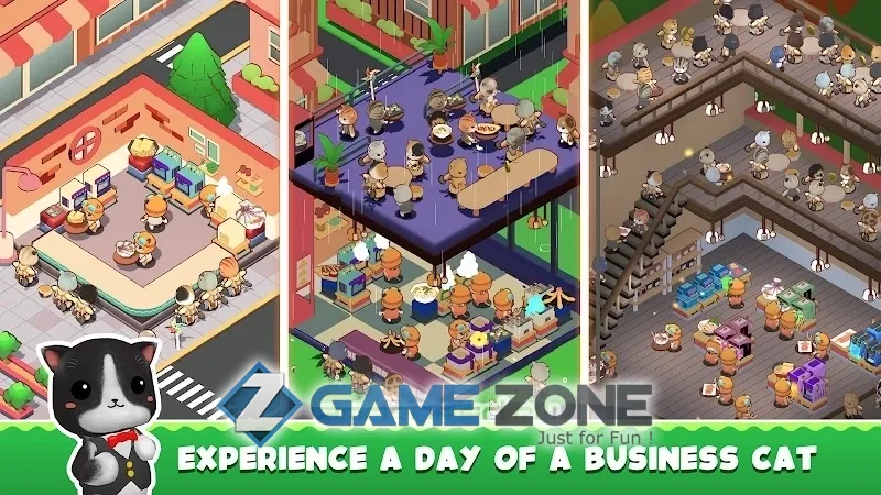 صورة من لعبة Sushi Cat Cafe: Idle Food Game [No Ads]