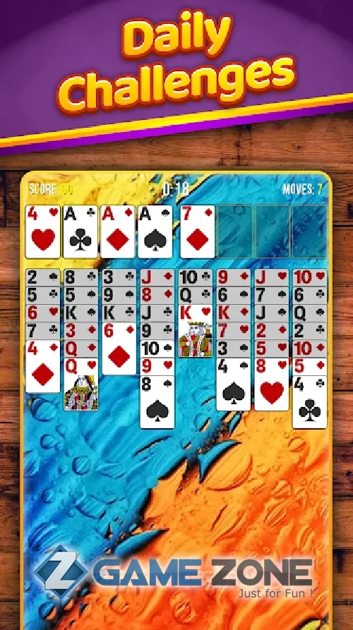 صورة من لعبة Freecell [Adfree]
