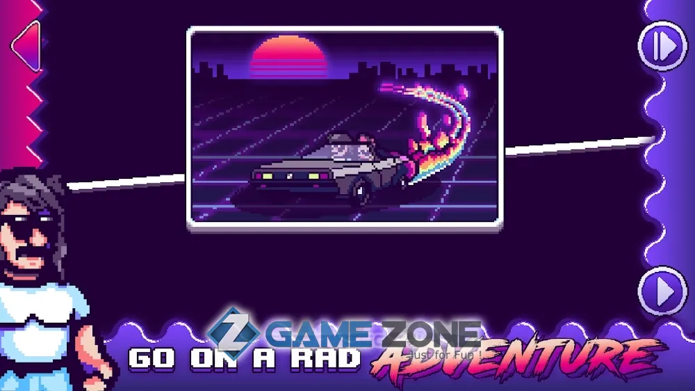 صورة من لعبة Synthwave Escape