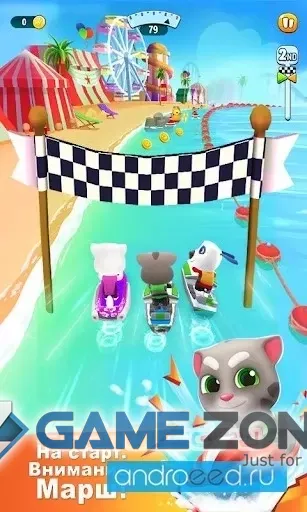 صورة من لعبة Talking Tom Jetski 2 [Mod Maney] [Mod Money]