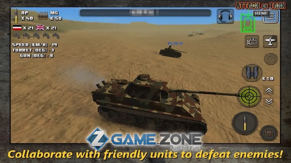 صورة من لعبة Attack on Tank: Rush - WW2