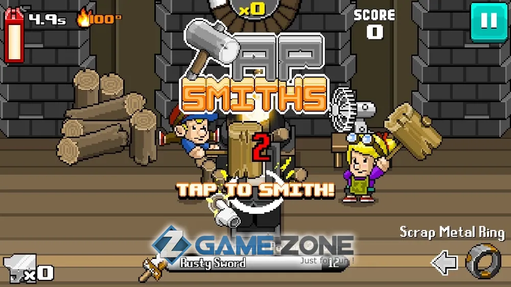 صورة من لعبة Tap Smiths